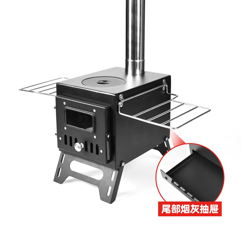 黑色带灰盒帐篷炉